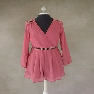 Charlotte Russe coral onepiece jumper